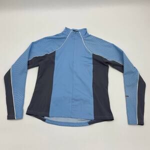 ILLUMI-NITE Athletic Jacket Size M Blue Softshell Reflective High Visibility